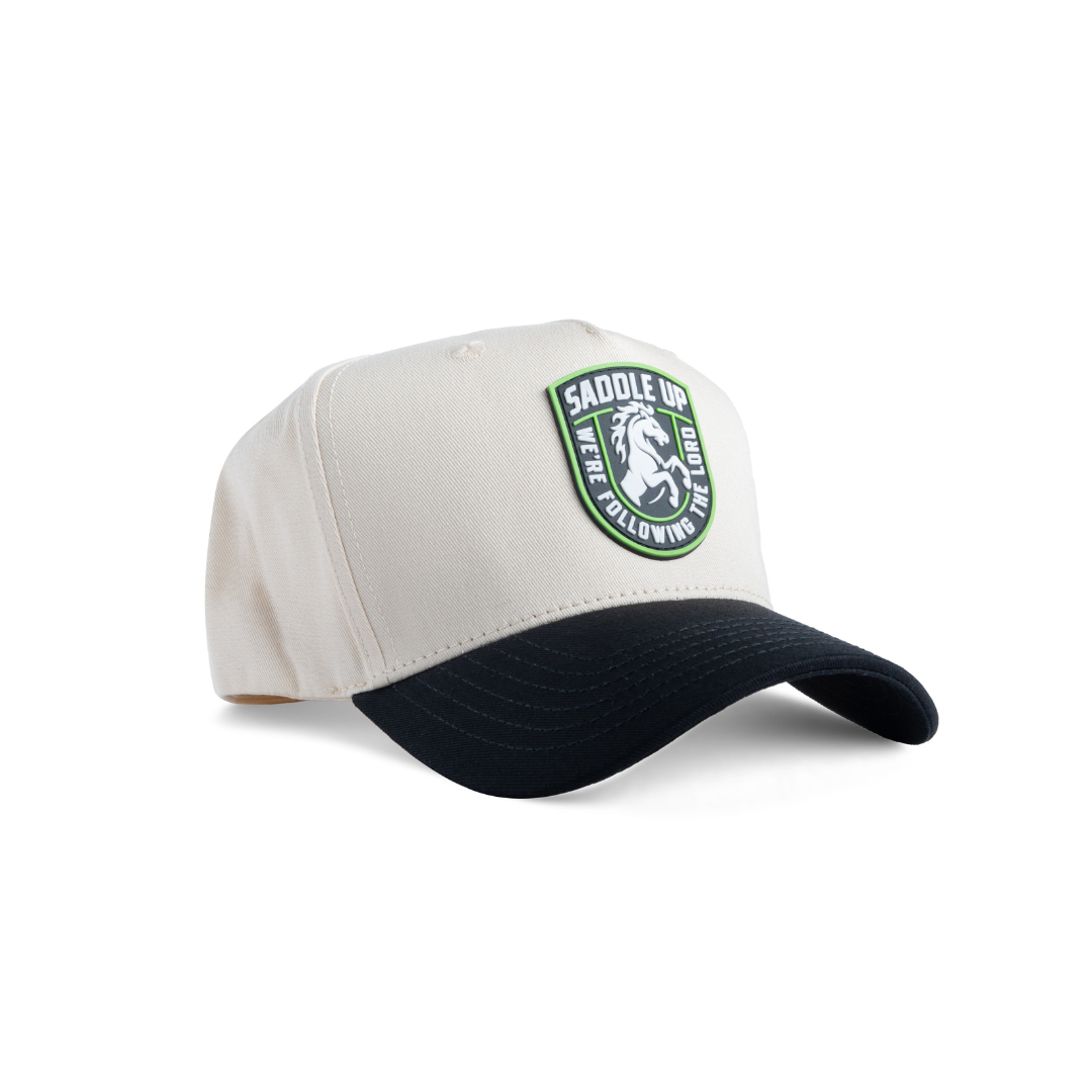 SU Rubber Patch Rancher - Cream Lime Green