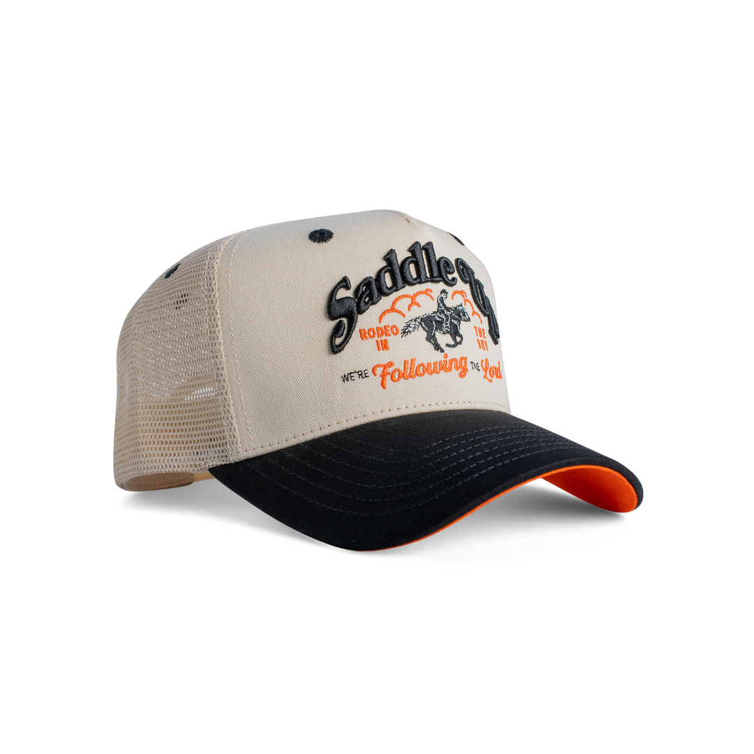 Renewed Trucker - Orange Black