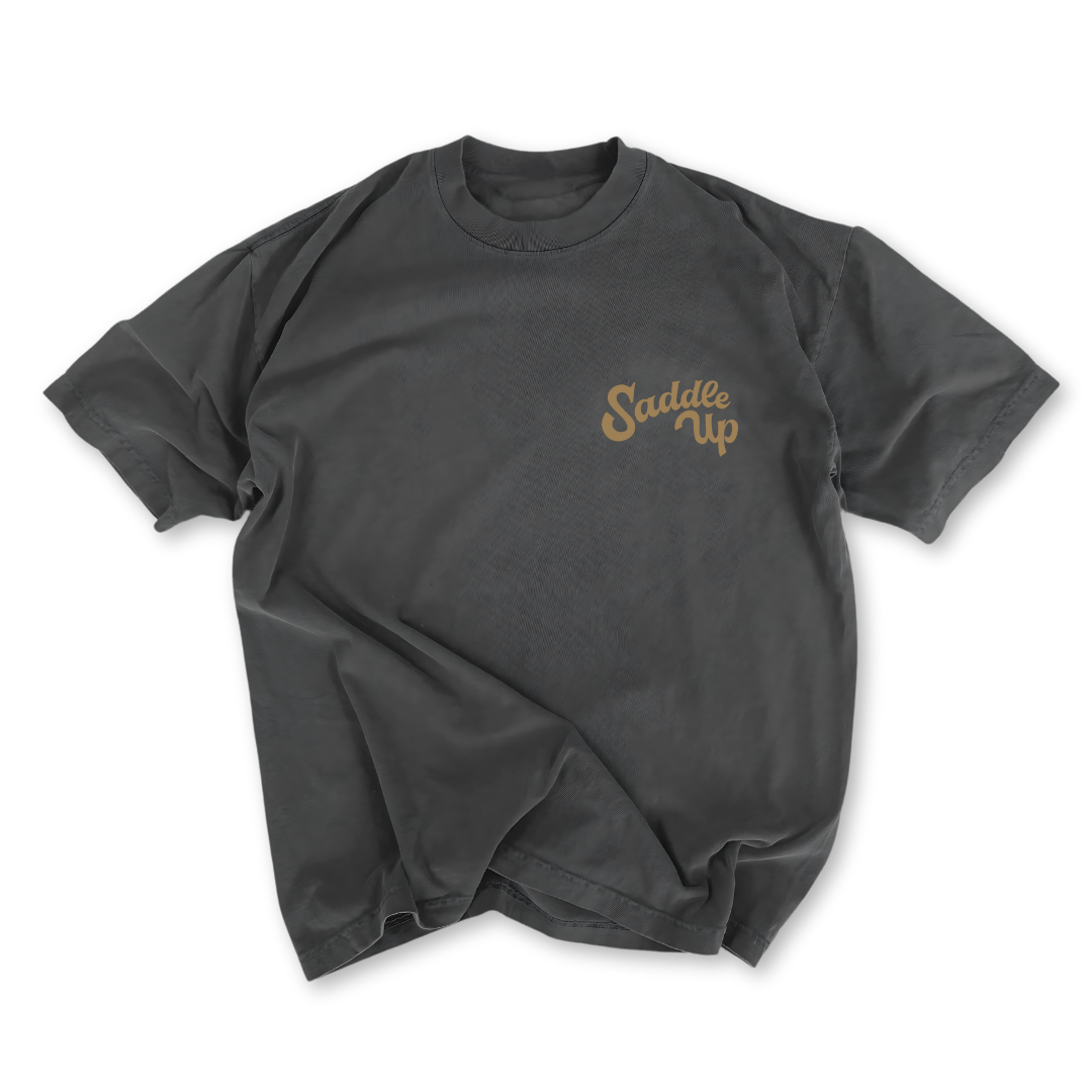 Saddle Up Tee - Vintage Black