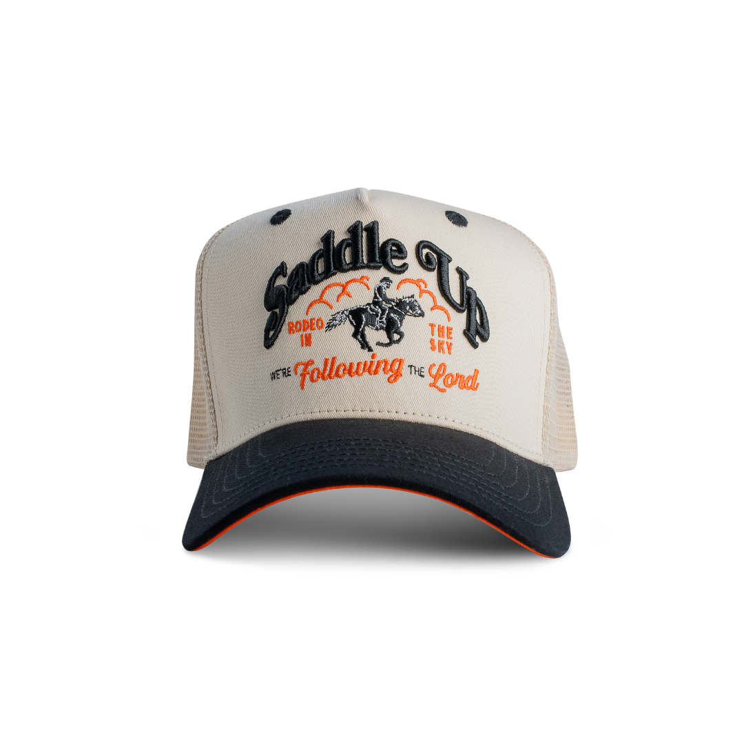 Renewed Trucker - Orange Black