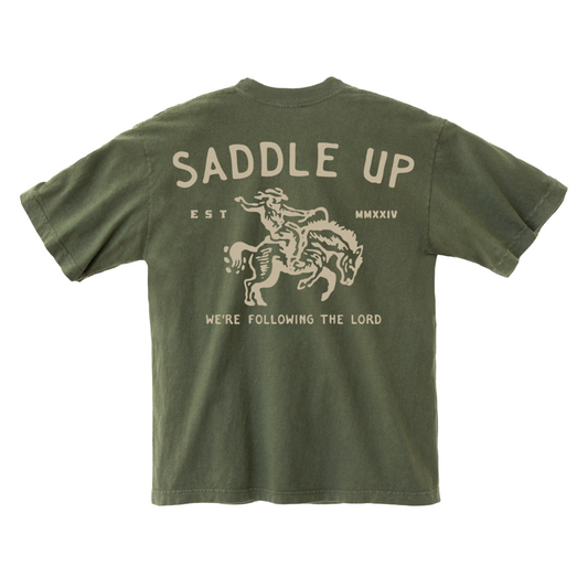 Saddle Up Tee - Army