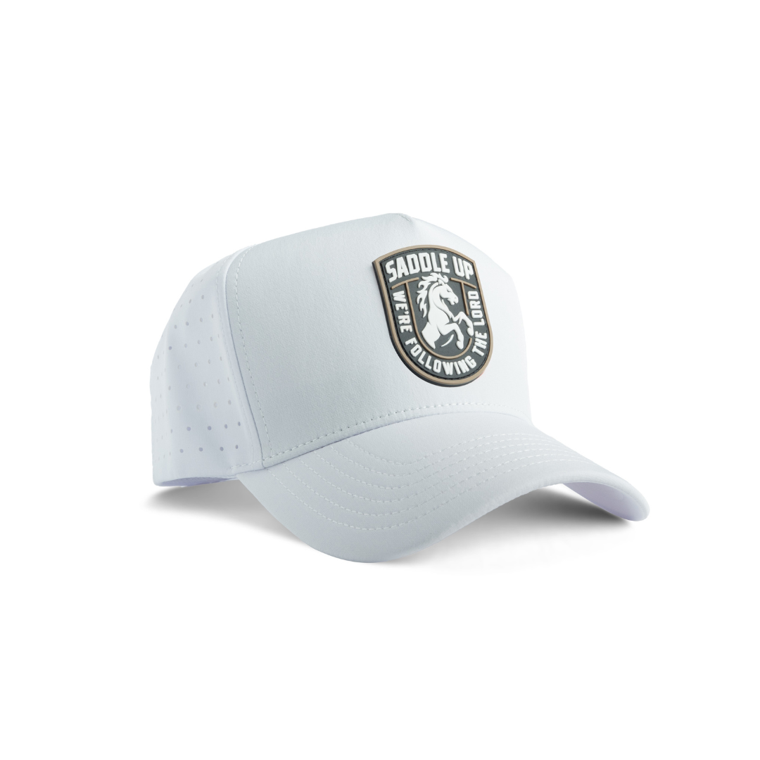 SU Rubber Patch Header -  White Gold/Black